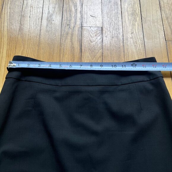 Boss Hugo Boss Size 4 Black Charcoal Veronice Wool Blend Straight Pencil Skirt - Picture 11 of 15